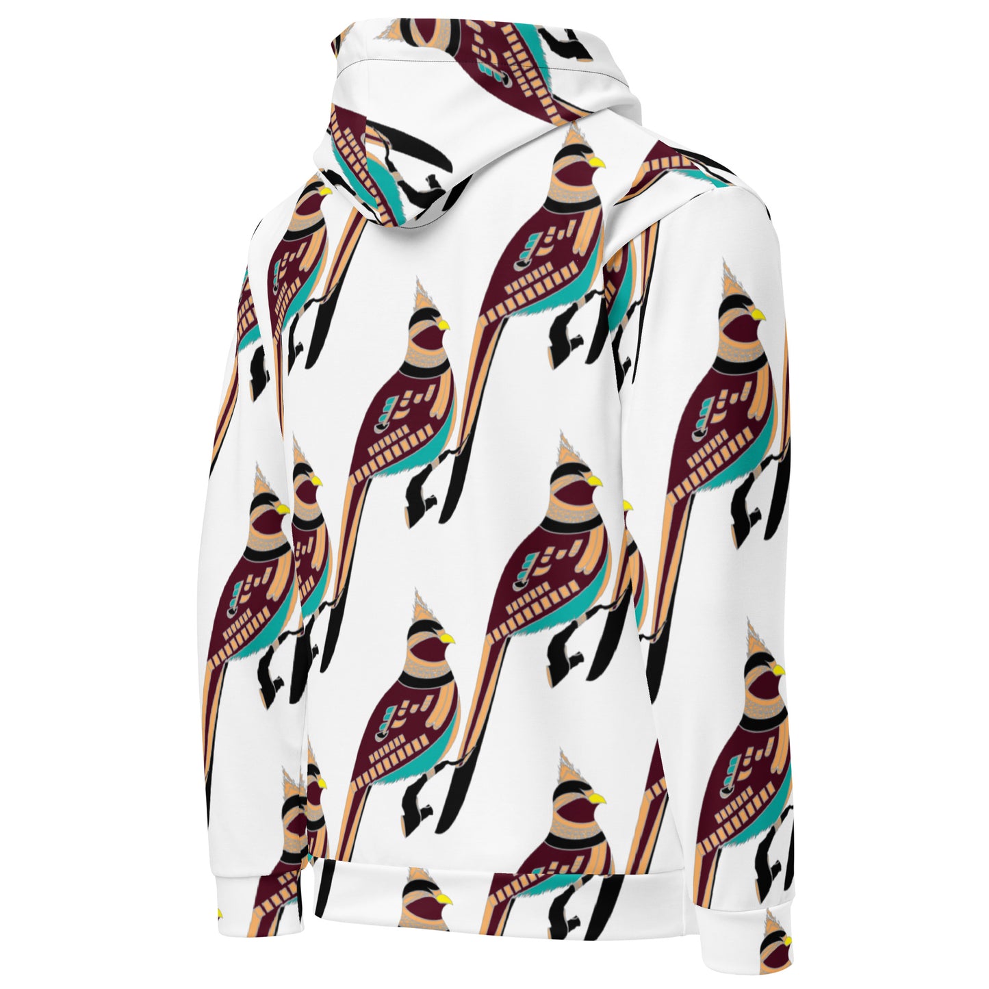 Bird Art Print Hoodie for Women – Casual Fashion Statement Graphic Hoodie with Bird Design. - Cute And Trendy Warm Hoodies Street Casual Hoodie