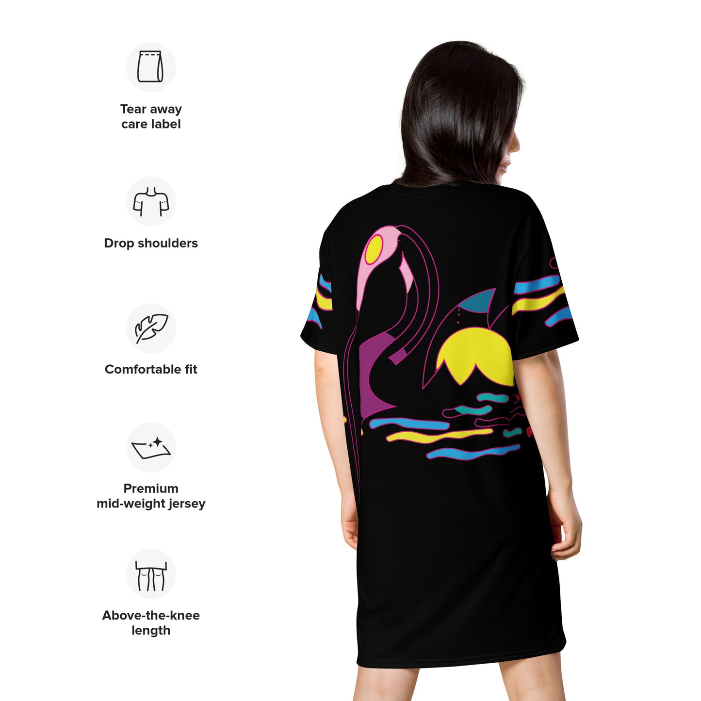 Trendy Graphic T-Shirt Dress