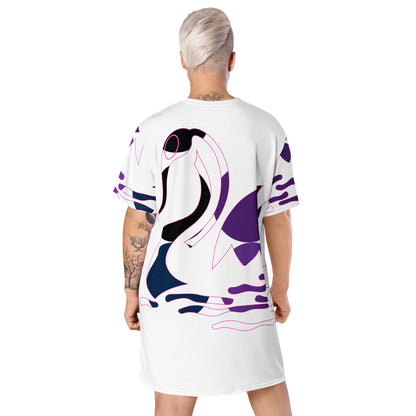 Artistic Printed T-Shirt Dress | Unique Designs for Fashion Enthusiasts | T-Shirt Dress for Women, Wearable Creativity