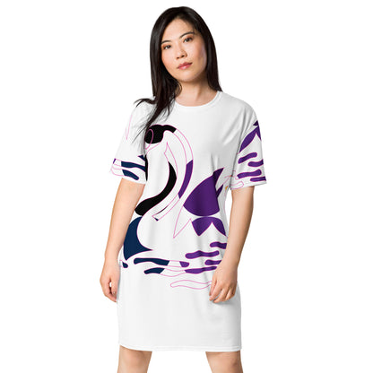 All-Over Print Tee Dress