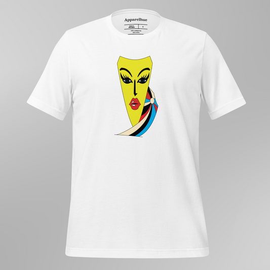 Face Art Print T-Shirt – Unique Graphic Design | Apparelhue Vibrant Art print Tee