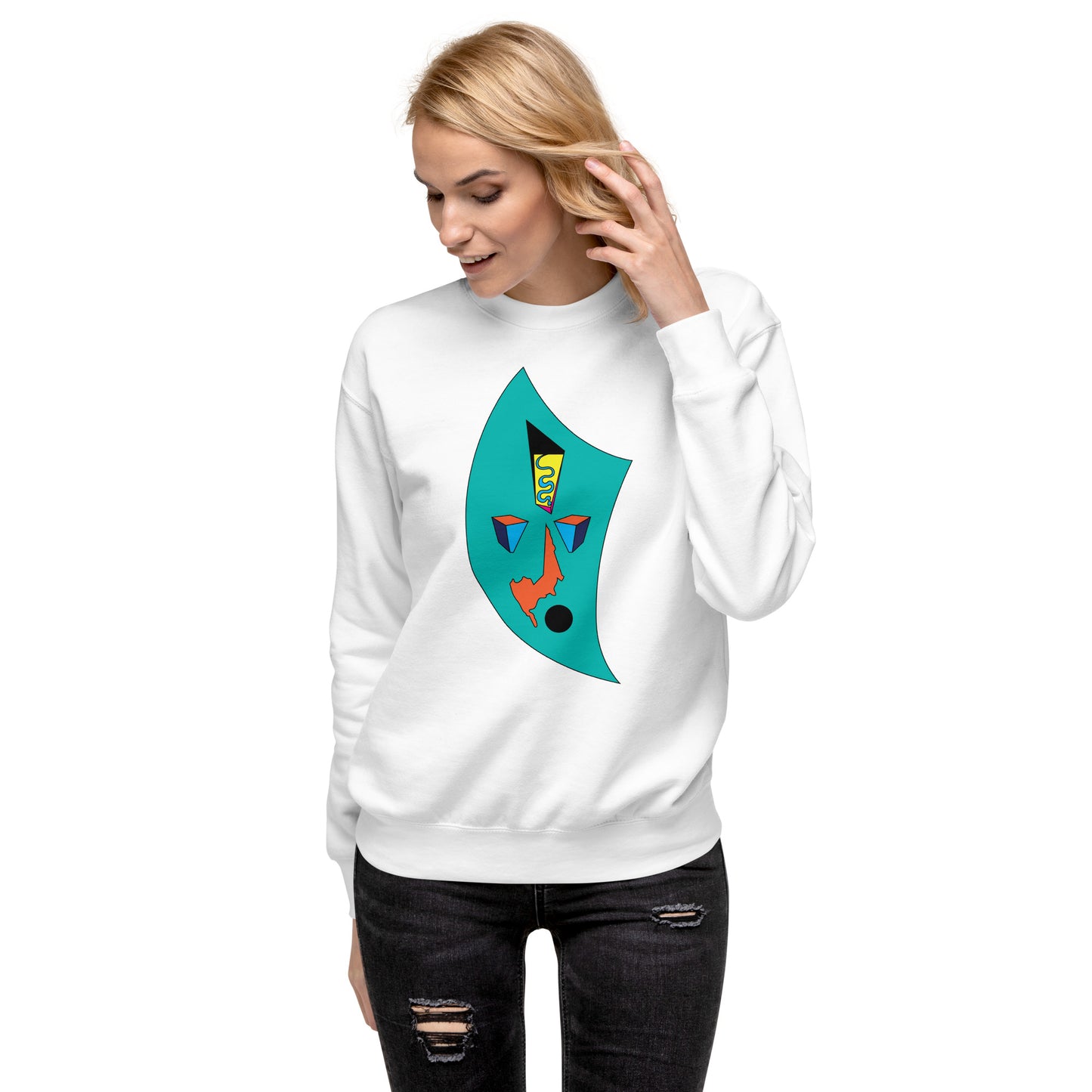 Abstract Modern Art Sweatshirt, Comfortable Fashionable Sweater,  Graphic Print sweater   Contemporary Art Sweatshirt, Bold and Fashionable Sweater