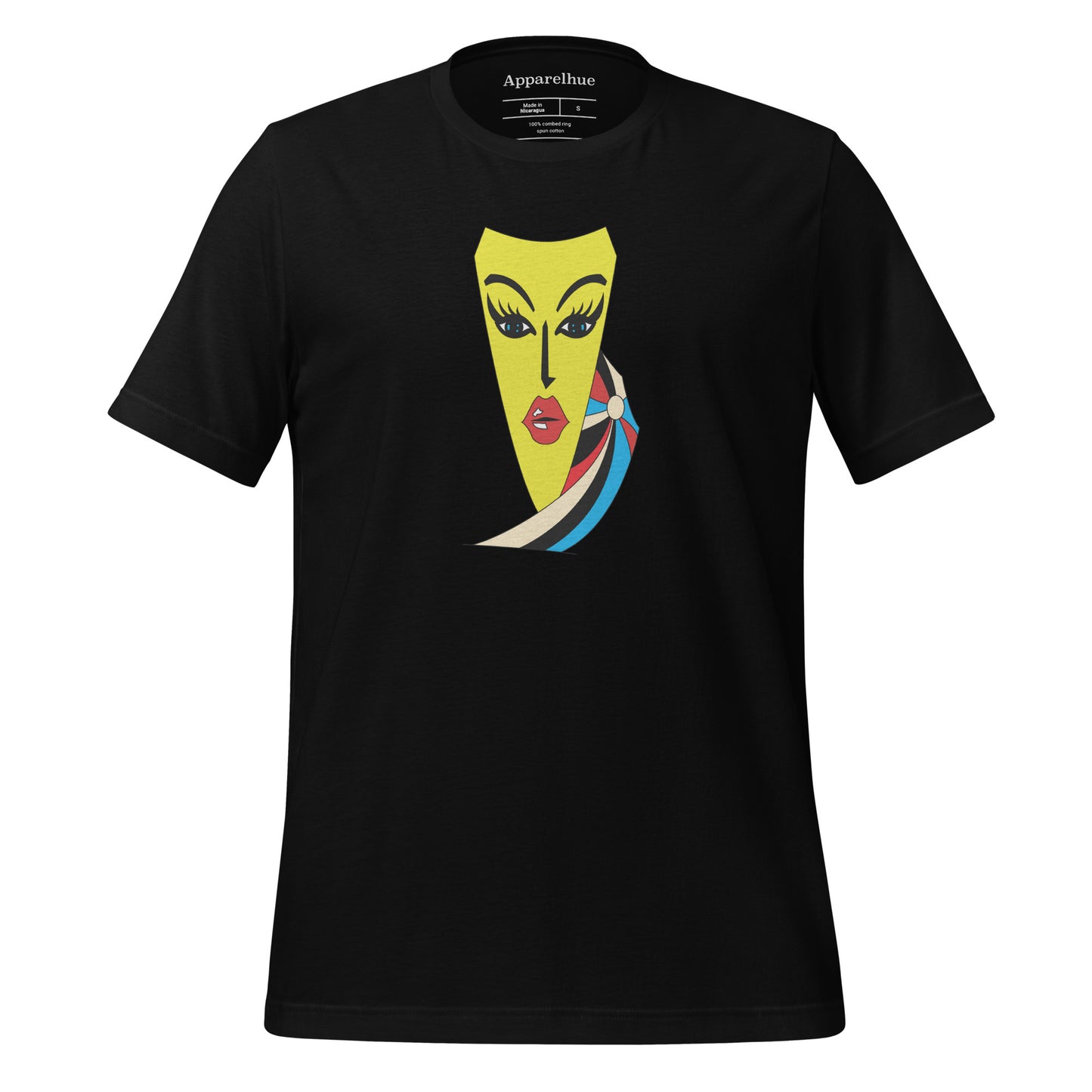 Face Art Print T-Shirt – Unique Graphic Design | Apparelhue Vibrant Art print Tee