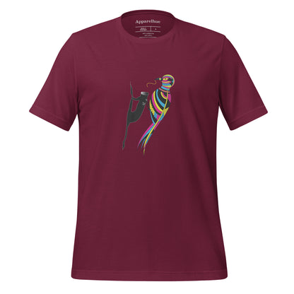 Abstract Bird Tee | Fashionable and Creative | Boho Feather Design Shirt | Bird Lover Tee